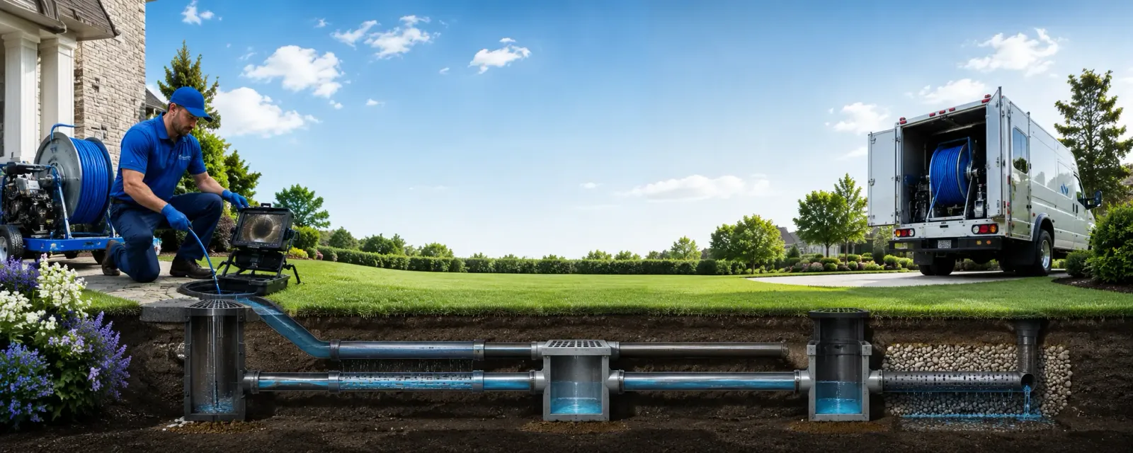 Outdoor drain cleaning information for Cold Brook, NY